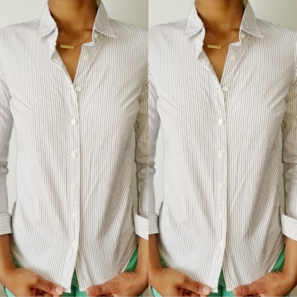 J. Crew White Button Down Shirt